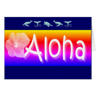 Cartão Saudações do Havaí Aloha