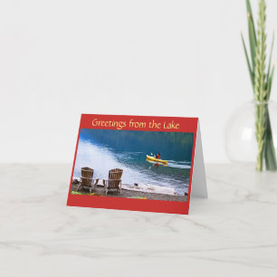 CARTÃO **SAUDAÇÕES DO LAGO** PARA O NATAL E ANO NOVO
