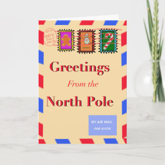 Cartão Saudações do Polo Norte 🎄✉️