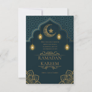 Cartão Saudações do Sagrado Mês Islâmico do Ramadão Karee