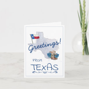 Cartão Saudações do Texas Card