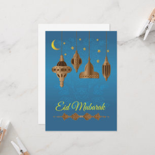 Cartão Saudações Eid Mubarak