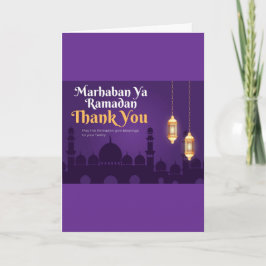 Cartão Saudações Elegantes de Ramadan - Dourado Ramadan K