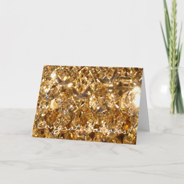 Cartão Saudações espumantes (Frente)