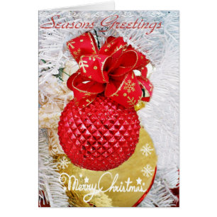 Cartão Saudações, Feliz Natal_