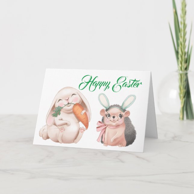 Cartão Saudações páscoas (Frente)