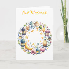 Cartão Saudações Personalizadas de Ramadan Kareem & Eid M