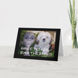 Cartão Saudações Terrenos