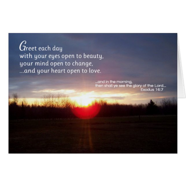 Cartão Saudações Todos Os Dias... Religião (Frente Horizontal)