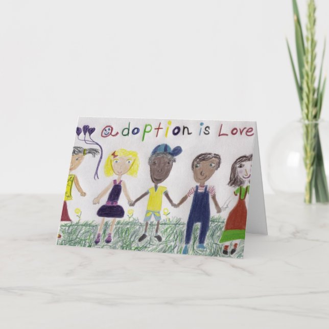Cartão Saudável - Adoção É Amor (Frente)