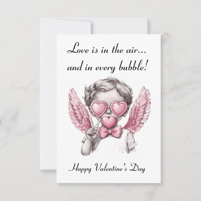 Cartão Saudável - Amor Doce de Cupido (Frente)