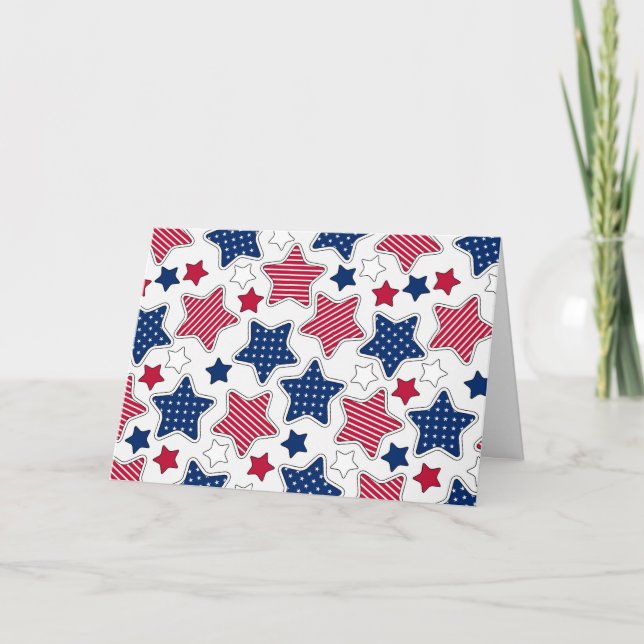 Cartão Saudável De 4 De Julho (Vazio) (Frente)