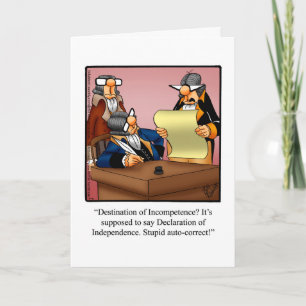 Cartão Saudável Humor "Spectickles", Quarto De J
