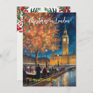 Cartão Saudável "Natal Em Londres"
