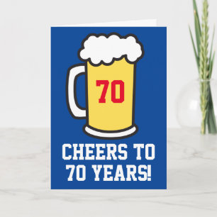 Cartão Saúde A 70 Anos De Aniversário Da Cerveja (Dentro