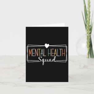 Cartão Saúde Esquadrão Cérebro Doença Mental Sensibilizaç