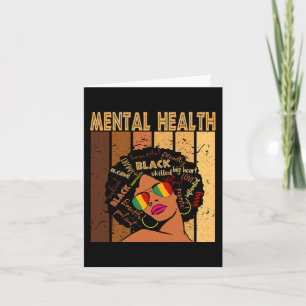 Cartão Saúde Mental História Negra Afro-Americana