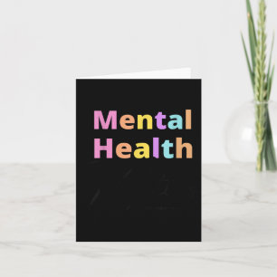 Cartão Saúde Mental: Sensibilização Retro Psicóloga Mulhe