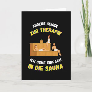 Cartão Sauna Outros Vão à Terapia Saunas