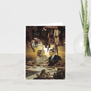 Cartão Sausage shopping -