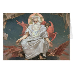 Cartão Savaoph, deus o pai, 1885-96