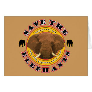 Cartão Save-The-Elephants