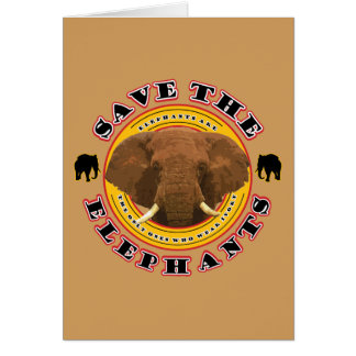 Cartão Save-The-Elephants