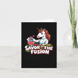 Cartão Savor Fusion Unicorn Sticker