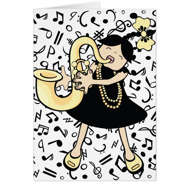 Cartão sax baby (Frente)