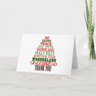 CARTÃO SAY MERRY CHRISTMAS TEACHER & THANK YOU CARD