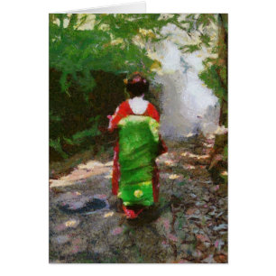 Cartão Sayonara maiko-san