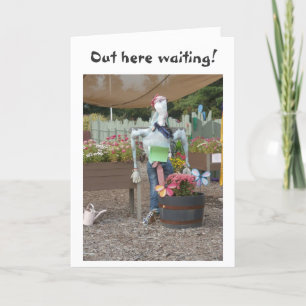 CARTÃO SCARECROW ESPERA OUVIR VOCÊ DIZER "AME VOCÊ"