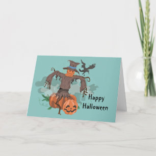 Cartão Scarecrow Halloween
