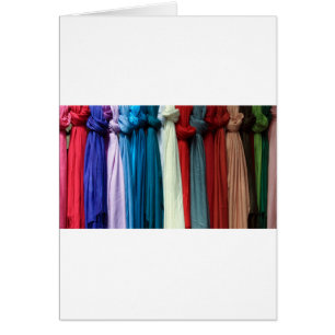 Cartão scarves atados