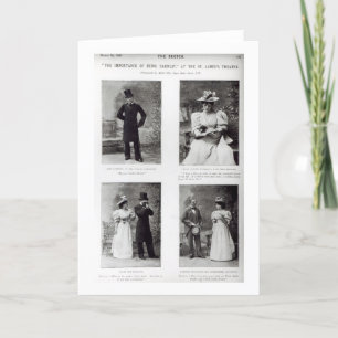 Cartão Scenes from The Importance of Being Earnest, by Os