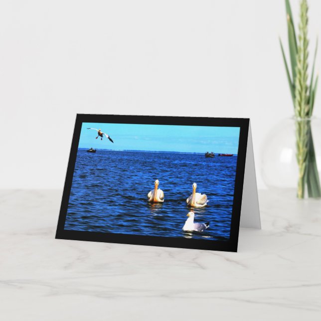 Cartão Scenic Lake Winnebago Pensando Em Você (Frente)