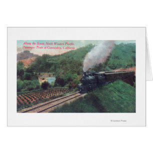 Cartão Scenic Northwestern Pacific Train Route