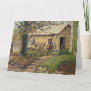 Cartão Scenic Old Tool Shada atrás da casa de Augusta Mis