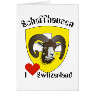 Cartão Schaffhausen Schweiz Suisse Svizzera Grusskarte