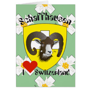 Cartão Schaffhausen Schweiz Suisse Svizzera Grusskarte