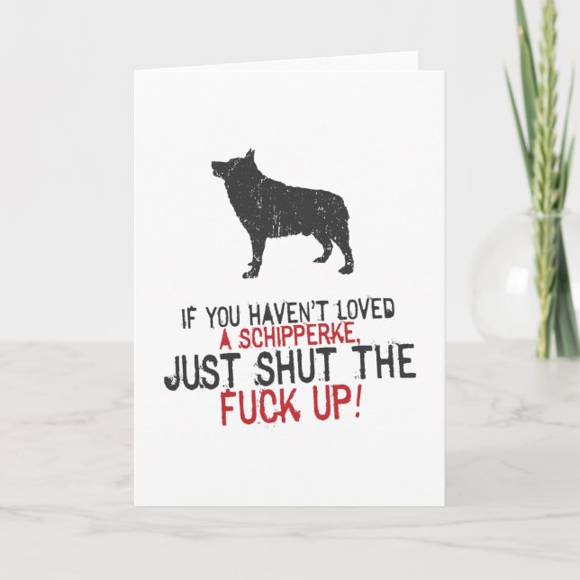Cartão Schipperke (Frente)