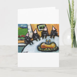 Cartão Schipperke summer birthday party