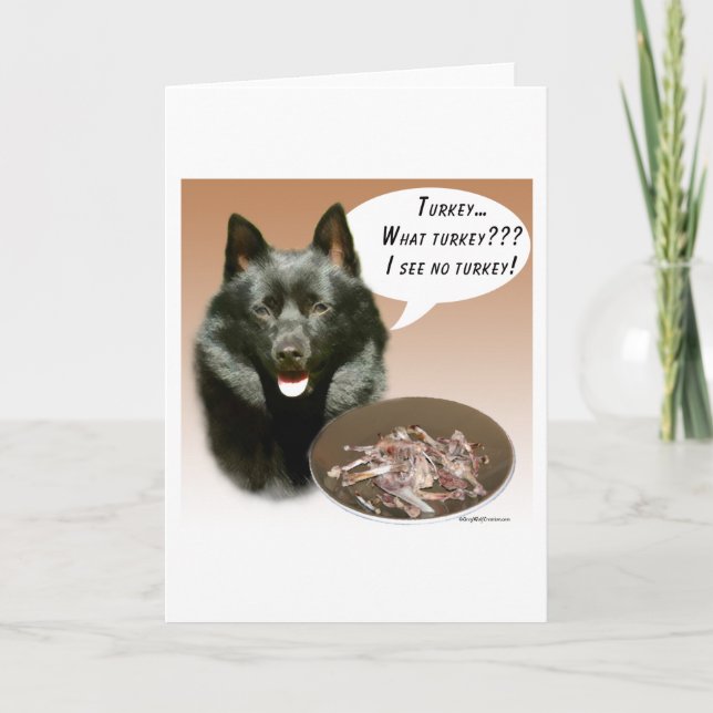 Cartão Schipperke Turquia (Frente)