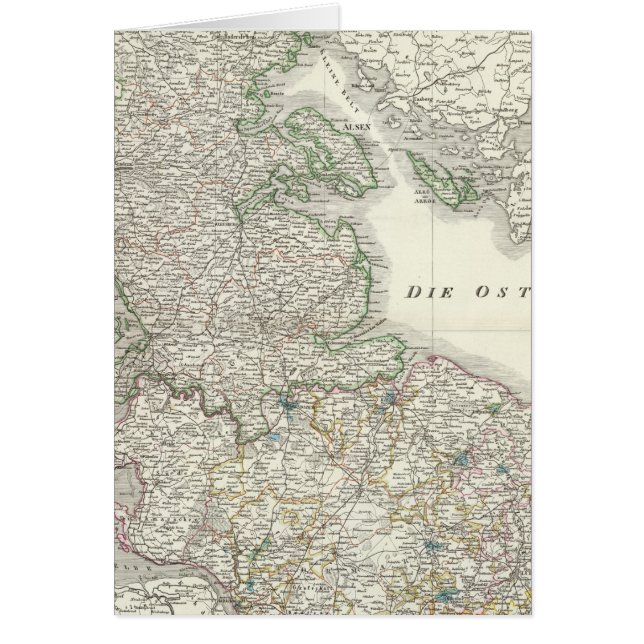 Cartão Schleswig, Holstein, Lauenburg (Frente)