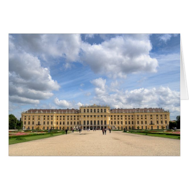 Cartão Schloss Schönbrunn (Frente Horizontal)
