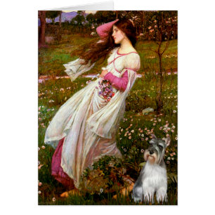 Cartão Schnauzer 11N - Flores