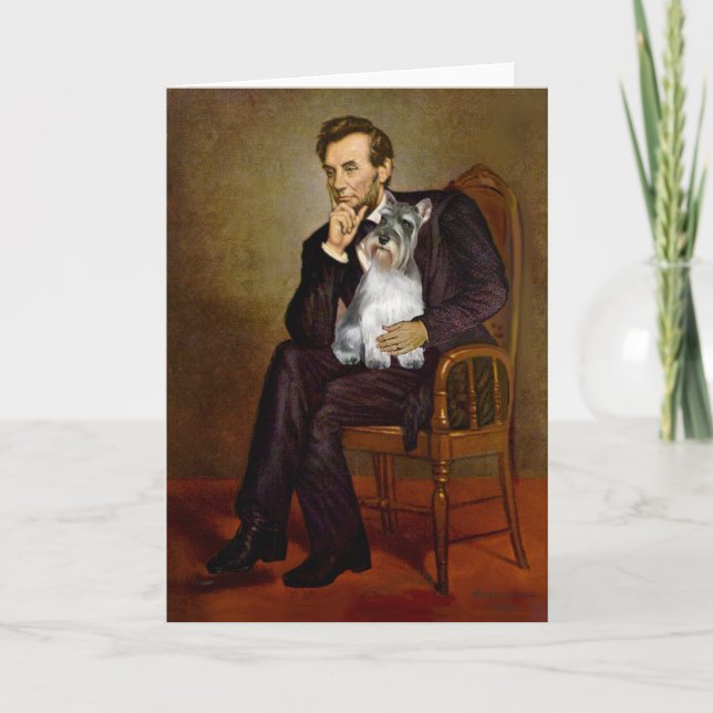 Cartão Schnauzer 11N - Lincoln (Frente)