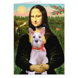 Cartão Schnauzer 9N - Mona Lisa