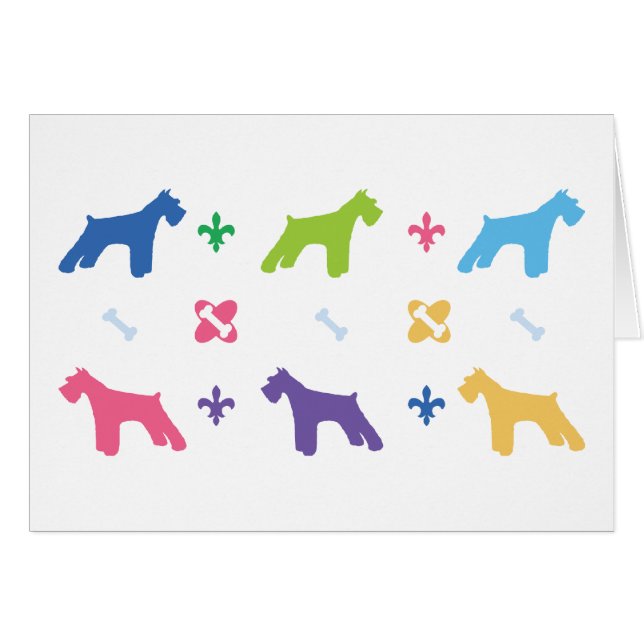 Cartão Schnauzer diminuto (Frente Horizontal)