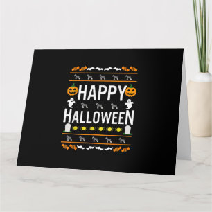 Cartão Schnauzer Halloween Lazy Ugly Costume Dog T-Shirt.